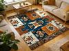 Exotic Pattern Floor Mat Living Room Decoration Home Sofa Non-Slip Carpet Study Bedroom Tatami Children'S Soft Floor Mat