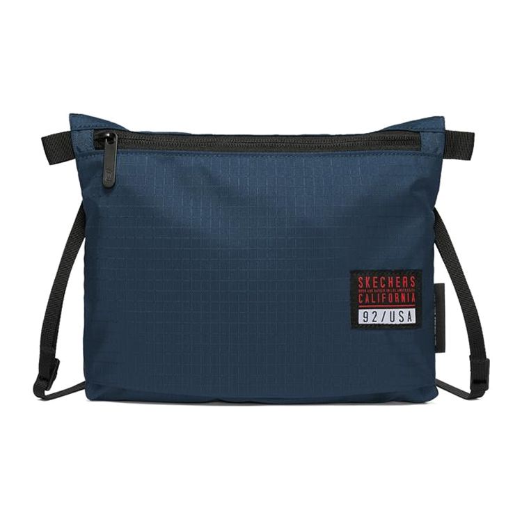 Skechers Logo Fabric Crossbody Shoulder Bag Unisex bags Medieval-Blue L419U034-007D Medieval Blue