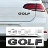 3D ABS GOLF Black Silver Chrome Sticker Car Styling Auto Rear Trunk Letters Logo Labeling Decal Badge Emblem For Volkswagen VW