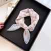 2025 Hot Selling New Countryside Floral Print Fresh Flower Cotton Linen Square Scarf Shawl Fashionable Headscarf