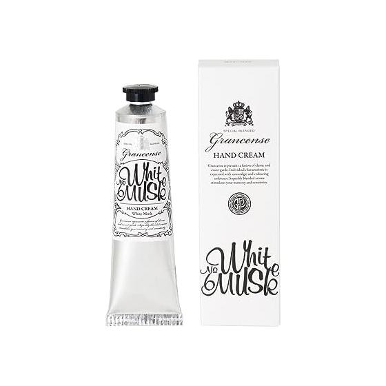 Grancense Hand Cream White Musk 40g (Moisturizing Gift Stylish Simple Luxury Modern Cool) Present Gift Present Women Men Popular Thank You Return