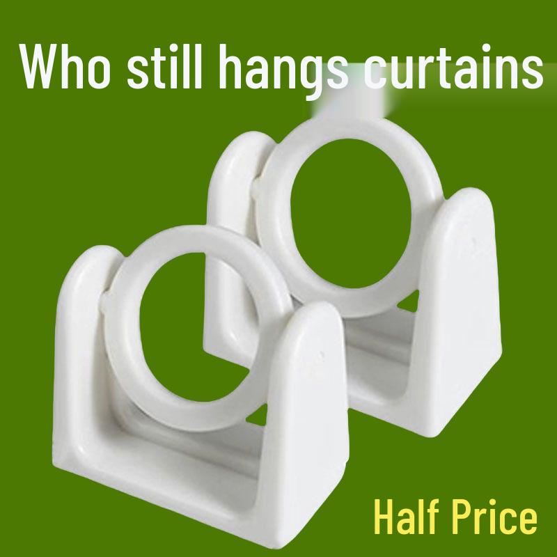 Punch-Free 360° Rotating Curtain Rod with Telescopic Bracket for Kitchen & Door Windows