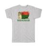 Geschenk-T-Shirt : Madagaskar Madagassische Flagge Afrika Stolzes Afrikanisches Land Souvenir