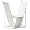 Firewood Rack White 69.5 x 35 x 81 cm Cold Rolled Steel