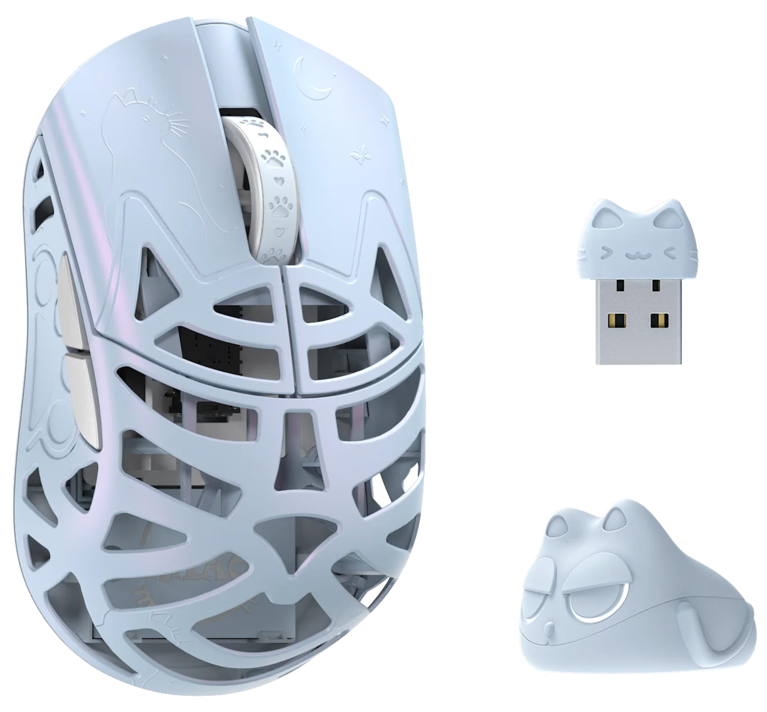 

WLMOUSE Beast Miao Бездротова ігрова миша високої продуктивності 31 г Хват пальцями Хват кінчиками пальців Симетрична Підтримувана частота опитування 8 кГц Легкий магнієвий