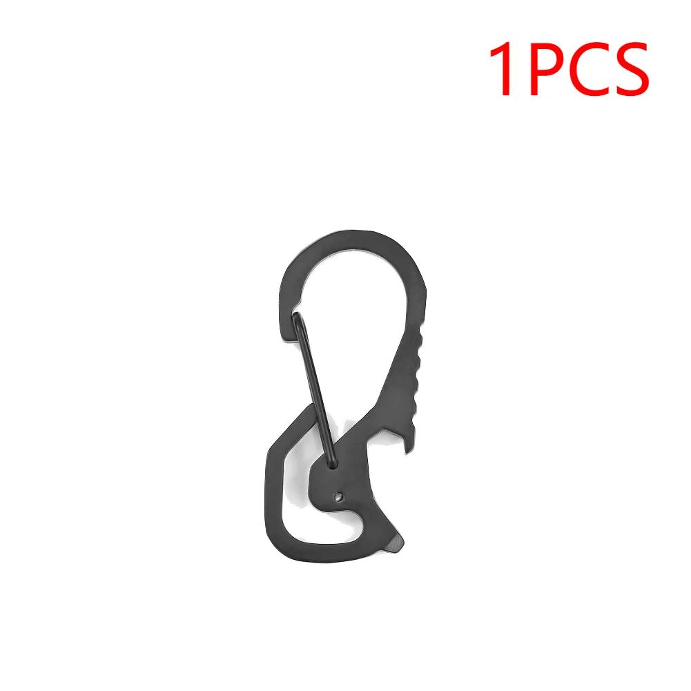 Climbing Carabiner Stainless Steel Waist Hanging Carabiners Multifunctional Practical Mountaineering Buckle Hiking Equipment