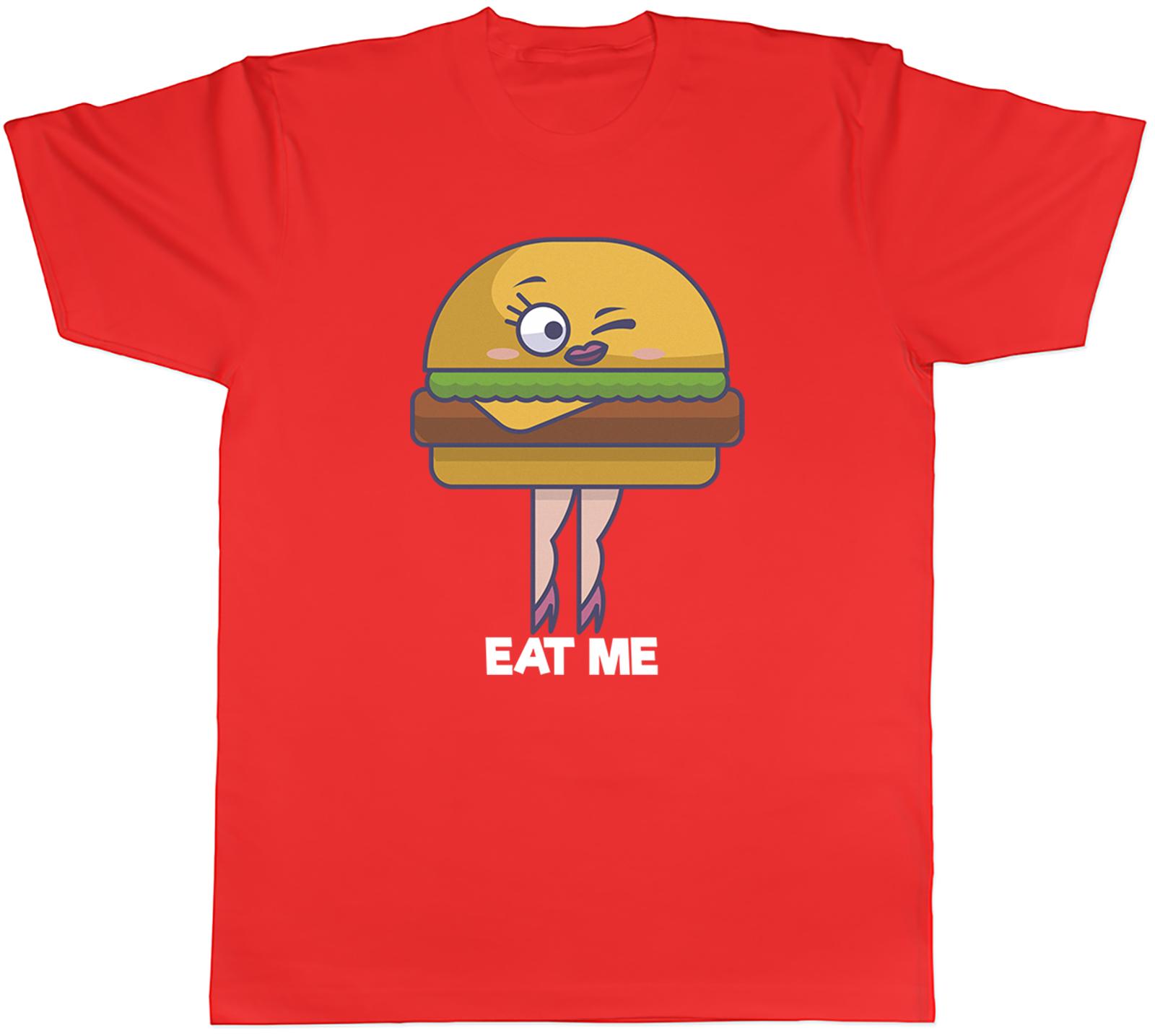 Funny Cheeseburger Eat Me Foodie Fast Food Unisexs TShirt Tee Gift Top S