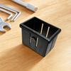 Rectangular Tube Reducer Sleeve Plastic Pipe Interlining Black