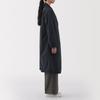 MUJI Trench Dark Size S Women's Water-Repellent Coat, Navy, (BD0ZXA5S)