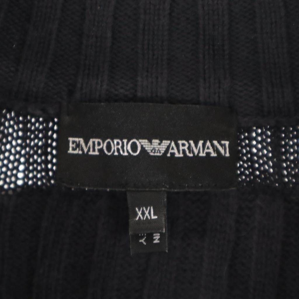 Emporio Armani Knit Jacket XXL Charcoal Biggs Men's Used
