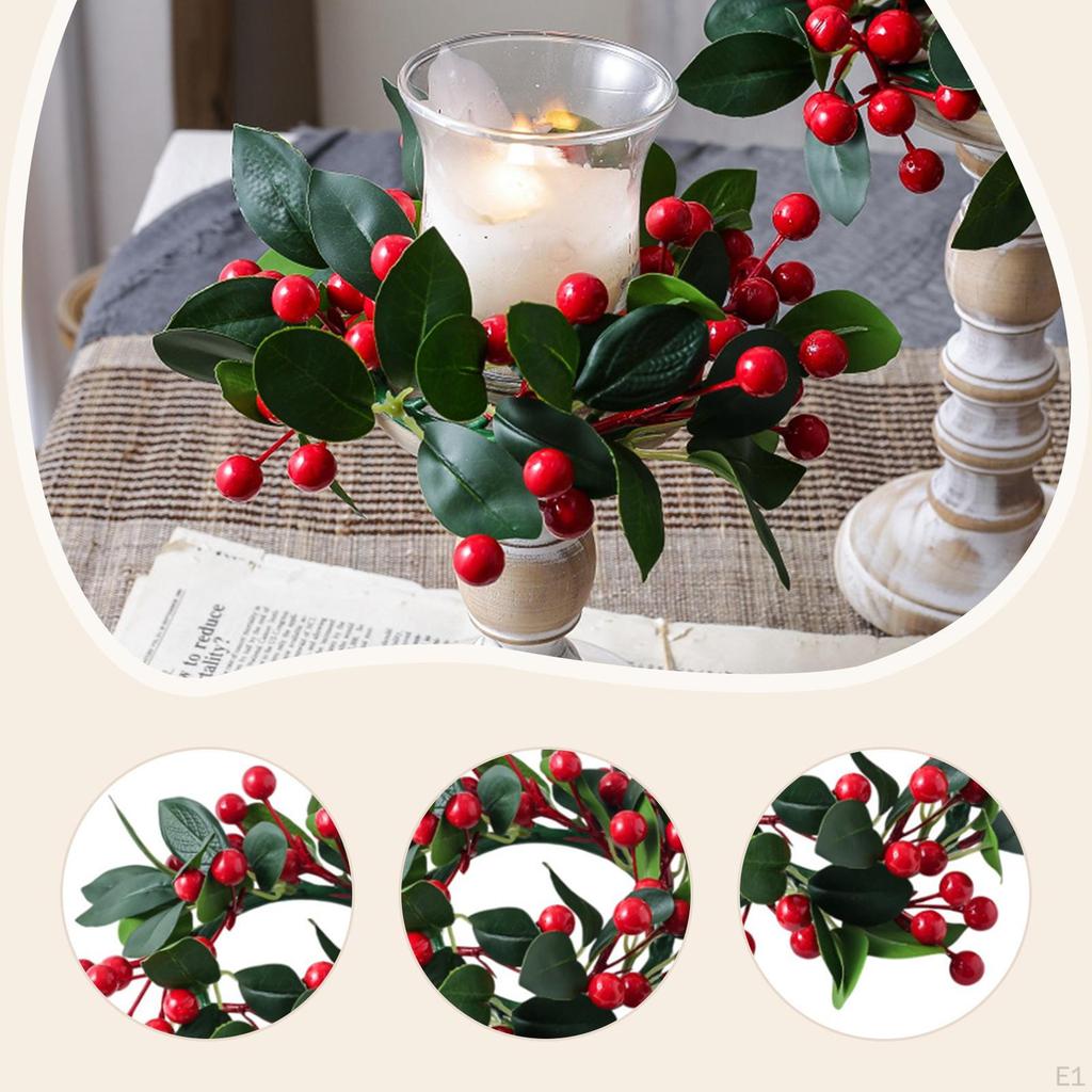 Weihnachts-Kerzenkranz Geschenke Ornament für Feier Bauernhaus Esszimmer