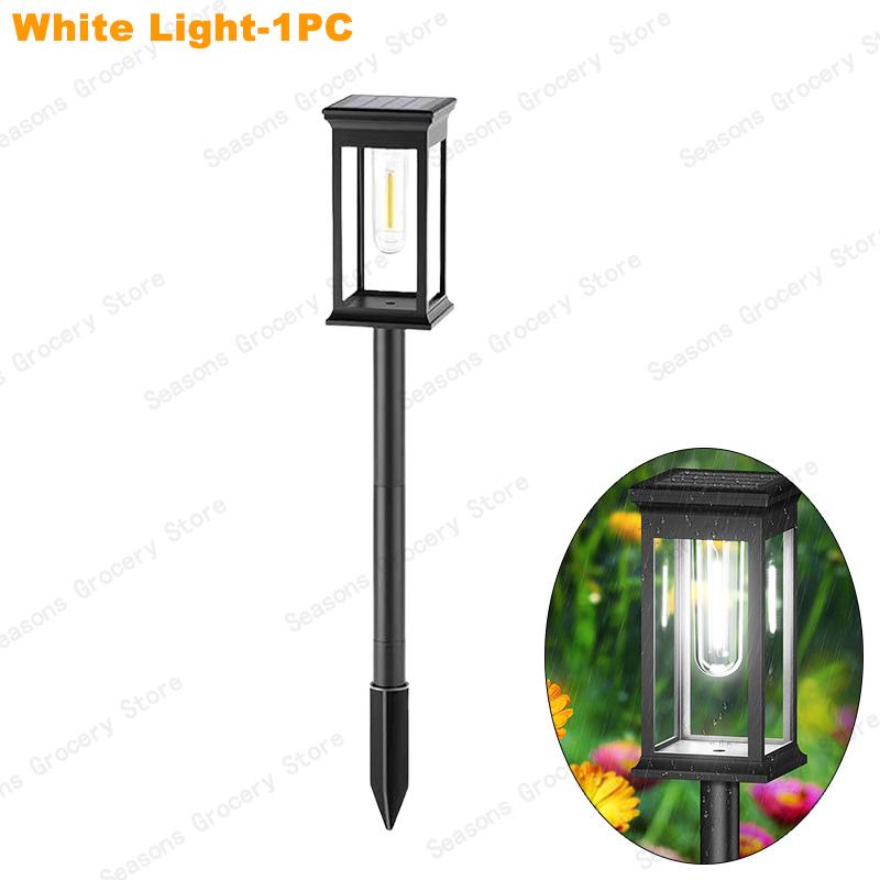 Solar LED Walkway Lights Outdoor Waterproof Durable Tungsten Warm Light Garden Patio Driveway Sidewalk Splice Decorative Lights