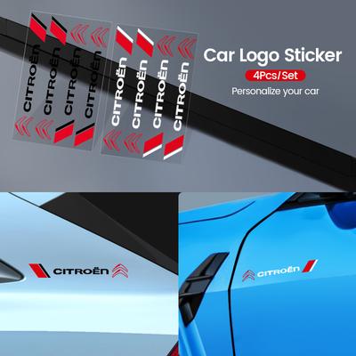 Creative Stickers Emblem Auto Decor Decals Car Window Wiper Stickers For C3 C5 Aircross C5X C4 Cactus Picasso e-C3 e-C4