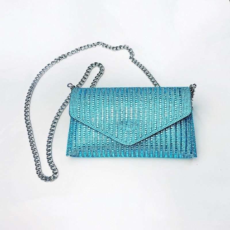 2024 Rhinestone Chain Mini Shoulder Crossbody Bag - Trendy Handheld Party Bag for Women