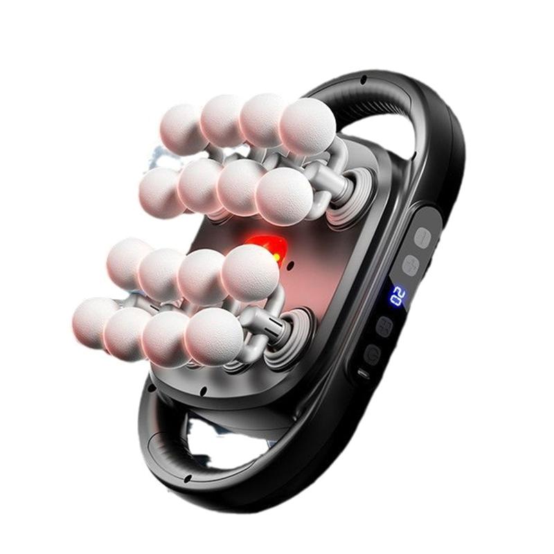 16-Head Fascia Massager For Powerful And Wide-Range Full-Body Massage Noise Reduction Deep Tissue Neck Massage-Gun Set