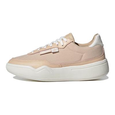 Originals Her Court Leder Bequem Leicht Rutschfest Langlebig Low-Top Lifestyle Freizeitschuhe Damen Sneaker Hellrosa HQ9906