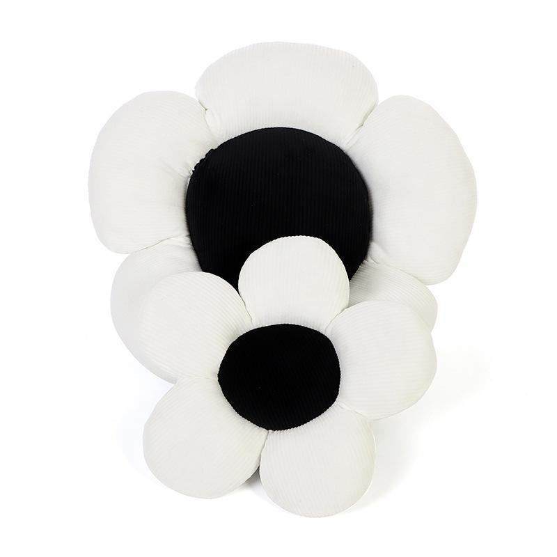 Mała poduszka na zagłówek samochodowy z kwiatowym wzorem, poduszka pod kark dla komfortowego podparcia