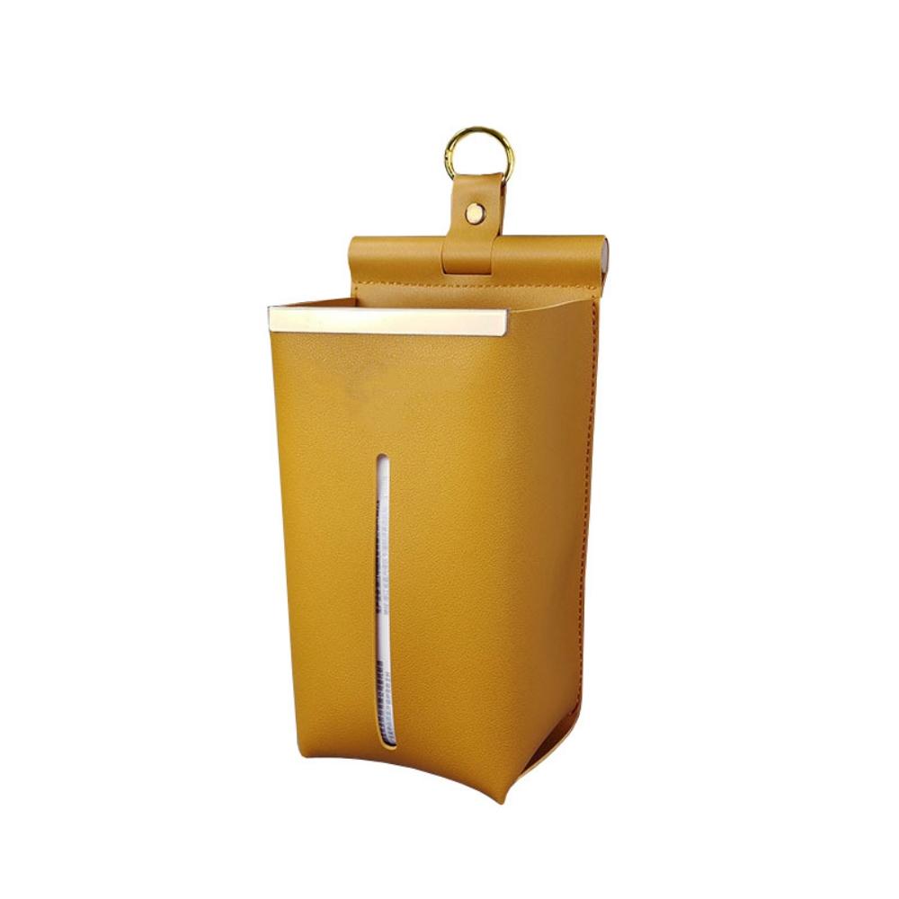 Cute Tissue Box Holder Household PU Leather Napkin Holder Organizer Bedroom Kitchen Desktop Storage Case Toilet Paper Towel Case