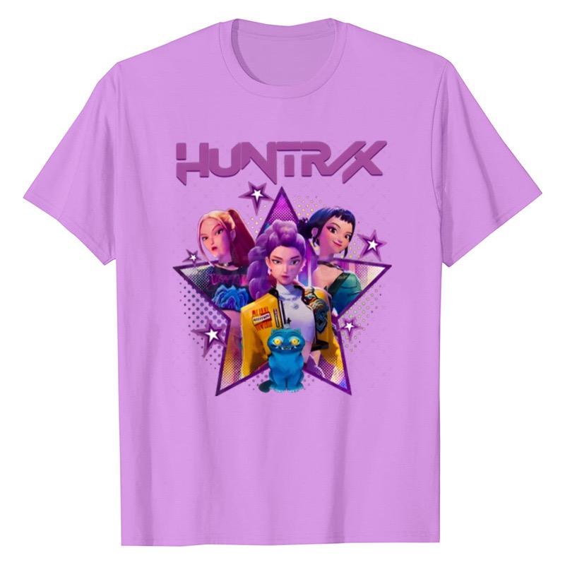 LUXEON Kpop Demon Hunters T Shirt Short SleeveT-shirt Cute Harajuku T Shirt
