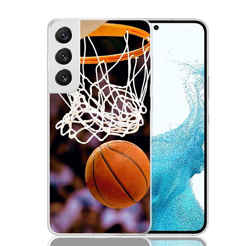 Basketball Basket Sports Case Phone Cover for Samsung Galaxy S24 S25 Ultra S23 Plus S22 + S21 S20 FE S10 S25Plus Trend Fundas S2