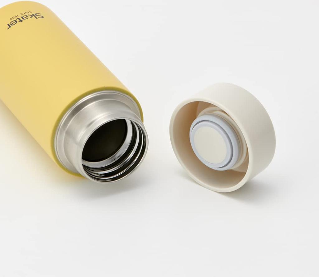 Skater STYL2-A Ultra-Lightweight Stainless Steel Water Bottle, Dull Yellow, 250ml