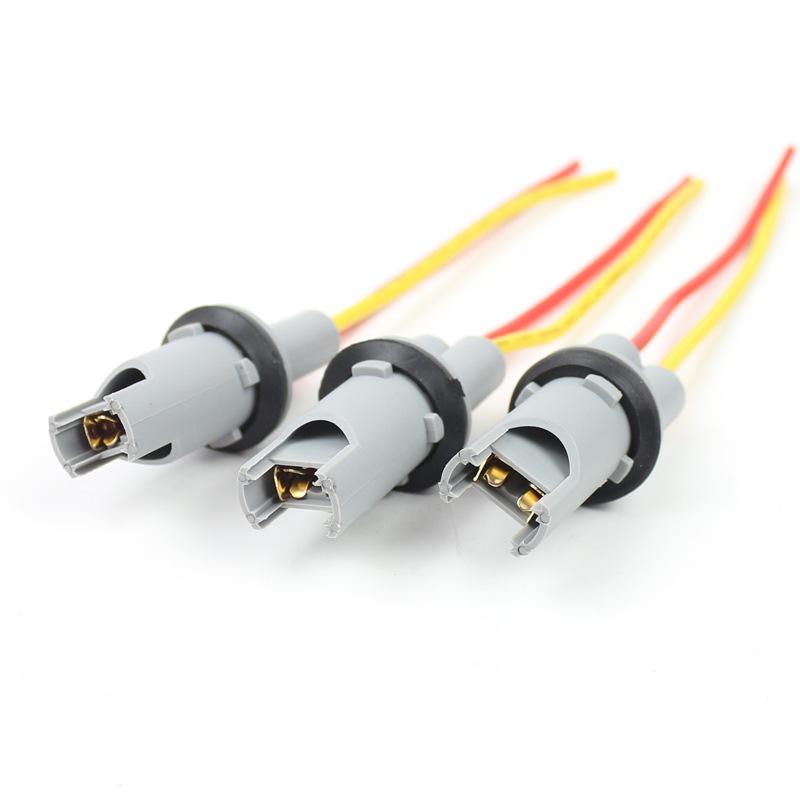 Auto Car 194 168 501 W5W T10 LED Blub Holder Socket Wire Harness T15 W16W 921 912 Halogen Connectors Pigtail Plugs holders