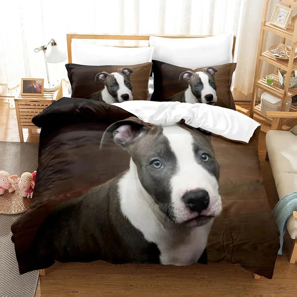 2014 Cute Dog Bedding Set Single Twin Full Queen King Size Pet Dog Bed Set Teenager Bedroom Duvetcover Sets 3D Print