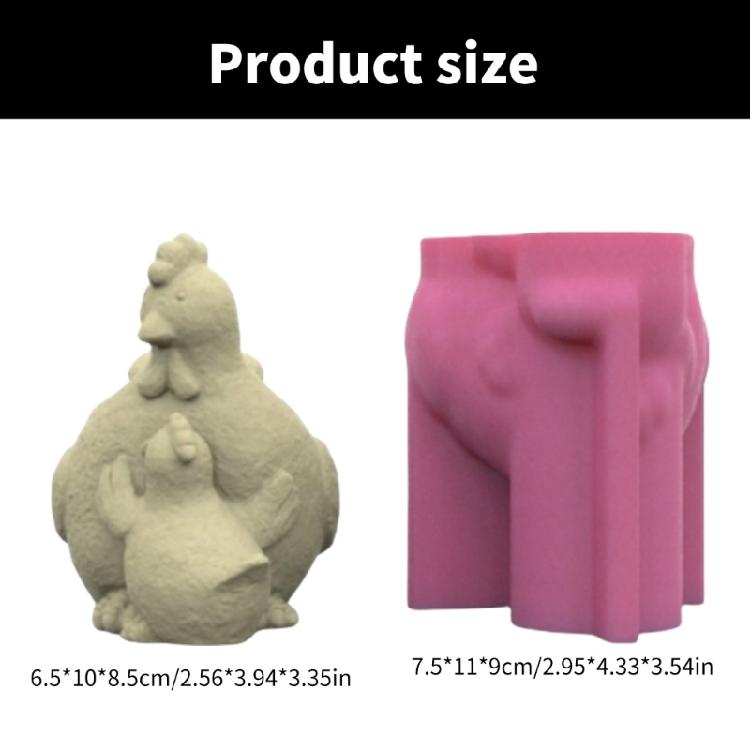 Silicone Plant Pots Mold Vase Mold Hen Shape Creative Flowerpot Molds Silicone Texture Perfect for Making Flowerpot Vase