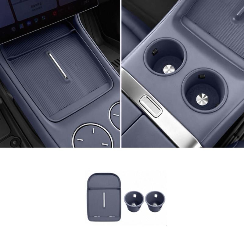 For Xiaomi YU7 2025 2026 Central Control Wireless Charging Silicone Pad Water Cup Pad Storage Pad Accessories