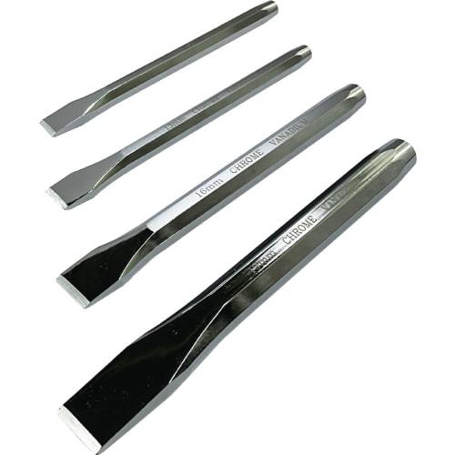 SIGNET Mirror Plated Chisel Set of 4, Octagonal Body, 60550