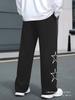 European size, men's trousers, casual sports, daily running, versatile pocket trend g pentagram