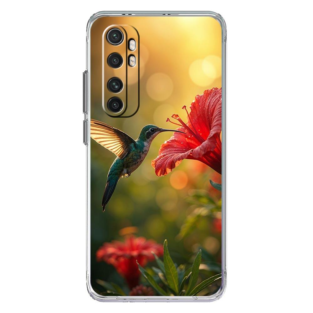 Phone Case For Xiaomi Mi Poco X7 X6 X5 NFC X3 F7 Ultra F6 Pro F3 15 14T 14 13T 11 12 13 Lite Clear TPU Cover Hummingbird