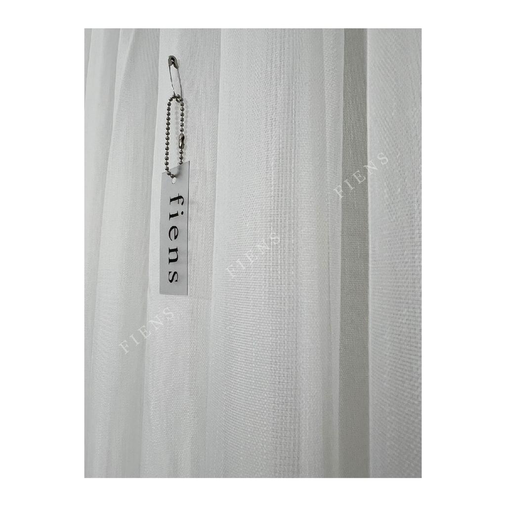 Ta Ttemstil's Bamboo 1/2 Layer Medium Pleated Tulle Curtain Suitable For Every Room No Ironing Required