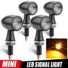 Amber Motorcycle Running Indicator Lamp Mini LED Turn Signal Moto flashing Light Motorcycle Blinker
