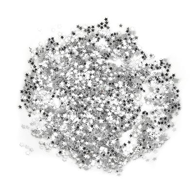 50G DIY PET Senza Foro Forma di Stella Paillettes Festa di Compleanno Forniture per Vestiti Accessori(Argento)