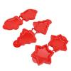 3pcs Pocket Pie Snowflake Mitt Xmas Tree Shape Press Dough Presser Pocket Pie Maker Set for Xmas Par
