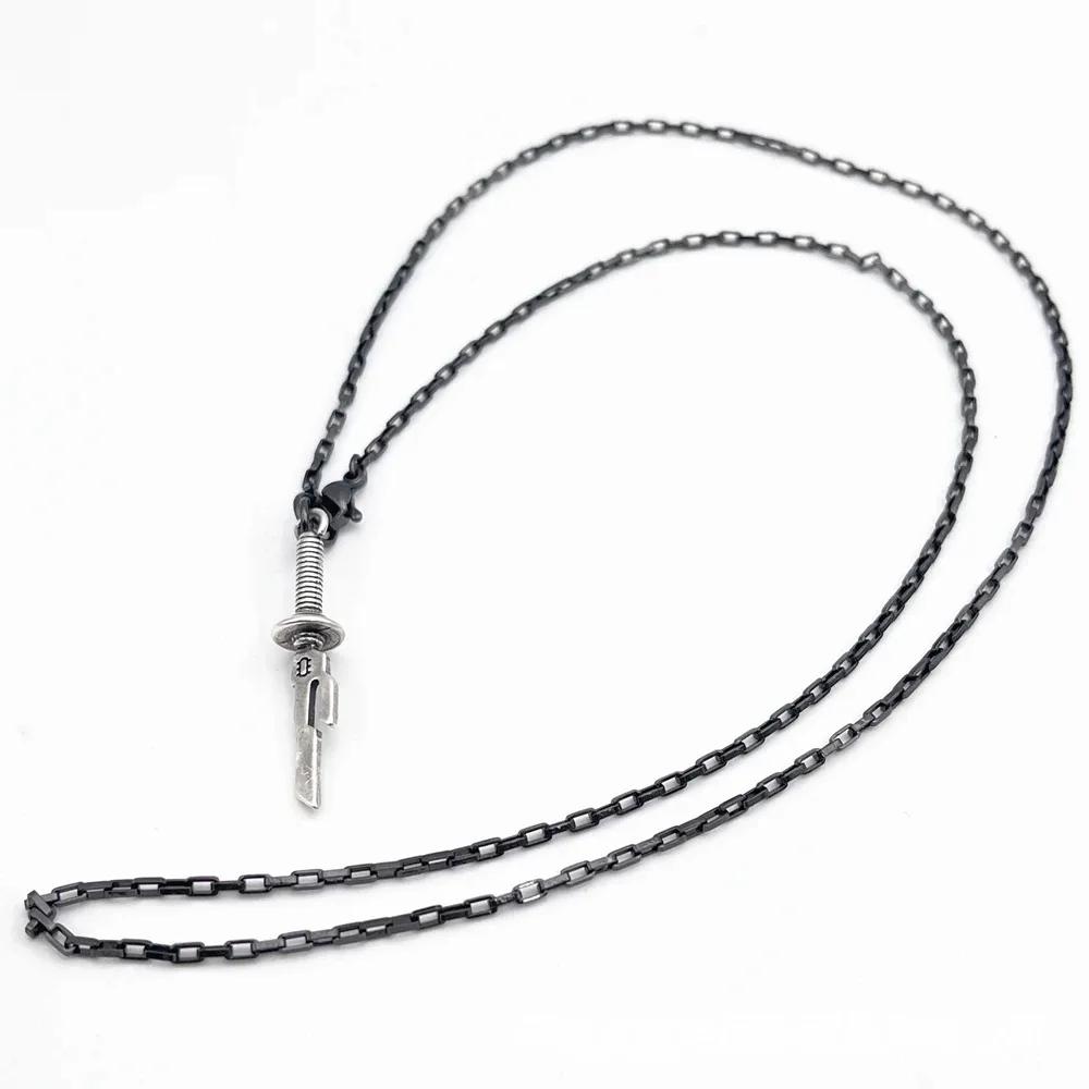 Collar de Cosplay de Anime Jujutsu Kaisen Fushiguro Toji, colgante con diseño de espada y lanza de Tianri, Gargantilla, accesorios de joyería, regalos
