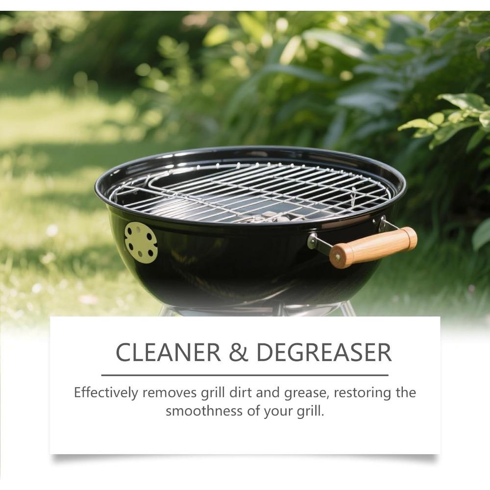 Fast-acting heavy-duty grill degreaser spray, grill and smoker cleaner and degreaser, heavy grease and burnt food remover