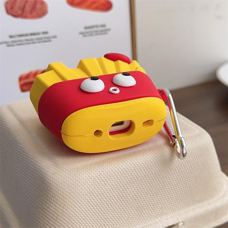 Cute cartoon fries for AirPods 1 generation pro1 apple bluetooth wireless headset cover 1/1/1 generation silicone
