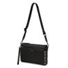 Daks Black Cowhide Crossbody Bag With Logo Decoration Dbba6f112bk