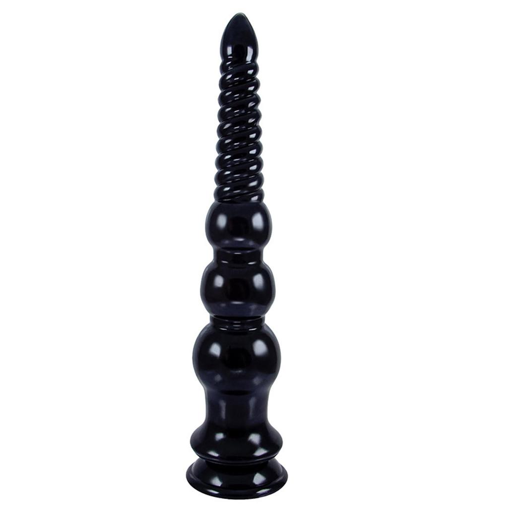 Hitasi Anal Extra Long Anal Anal with Suction Anal Soft Spiral Anal Anal For For Adult Anal Total Length Black Plug, Dildo, Beads, Dildo, Cup, Pearls,