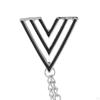 Elegant Men's Suit Pin with Delicate Chains - Stylish Rhinestone Lapel for Scarf or Tie