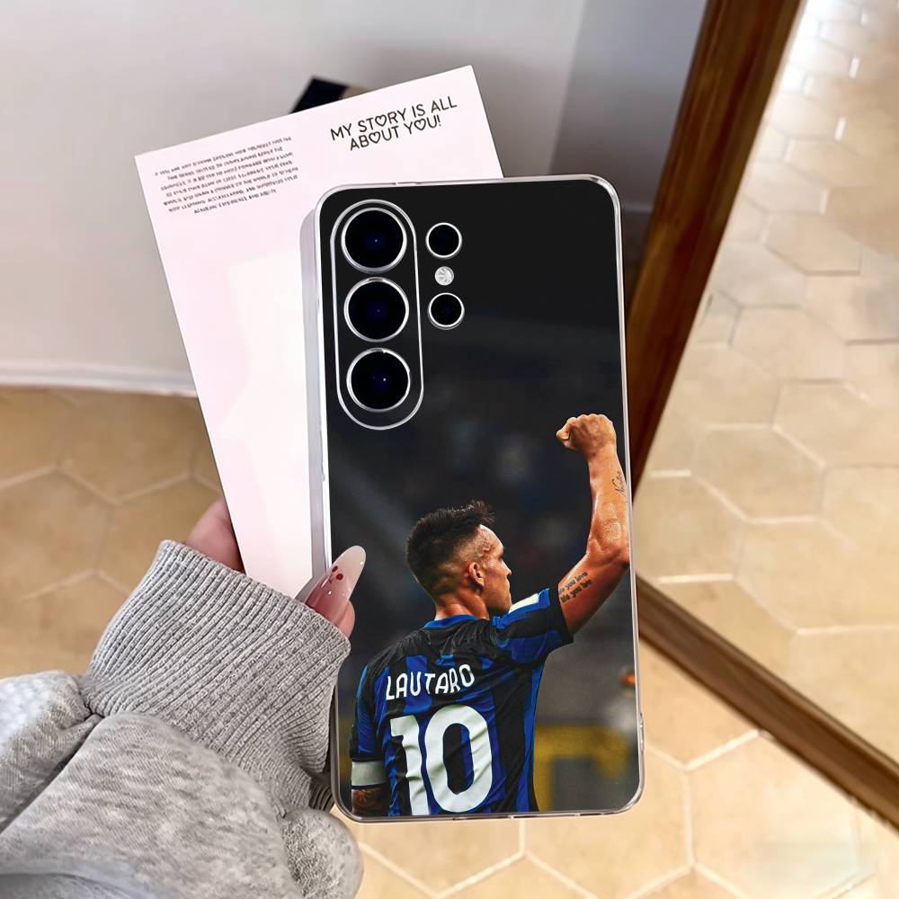 Lautaro Martinez Phone Case For Samsung S25,S24,S21,S22,S23,S30,Ultra,S20,Plus,Fe,Note,10,9,5G Transparent Cover Samsung S20ULTRA5G