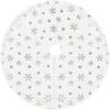 Christmas Gold 120cm Snow Sequin Tree Skirt