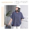 Shirt Short Sleeve Perfect for Summer Wear [Z8two] Women's Blouse, Top, High-Quality Shirt, Figure-Flattening, Slimming, Simple, Elegant, Casual,