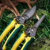Safe Lock Pruning Shears Stainless Steel Horticulture Secateur Scissors Garden Pruner  Florist Work