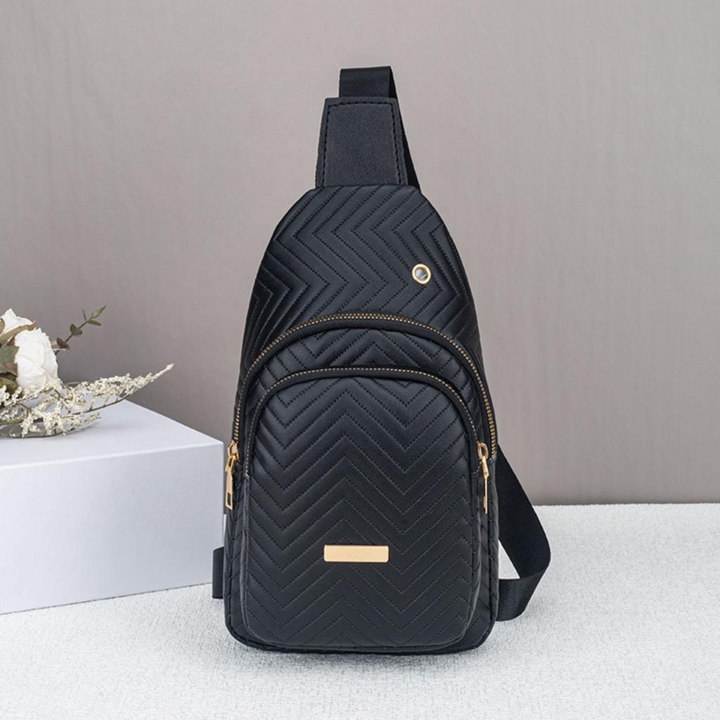 Borsa da Donna, Borsa con Rilievo a Onda, Marsupio, Outdoor, Shopping, Multi Scomparto, Grande Capacità, Borsa a Spalla