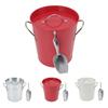 Ice Bucket Round with Ice Shovel Galvanized Sheet Plastic Beer Chiller Bin For Bar Home Restaurants Parties