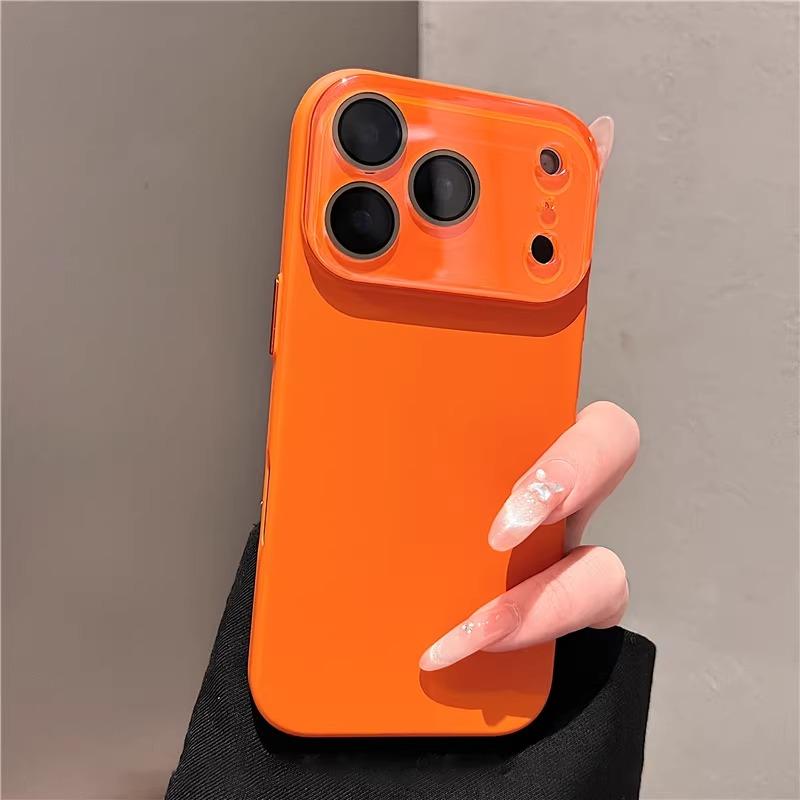 Coque de téléphone luxe en verre avec grande fenêtre pour iPhone 17 16 Pro Max Coques rigides pour iPhone 17 15 14 13 Pro Max Housse de protection pour appareil photo