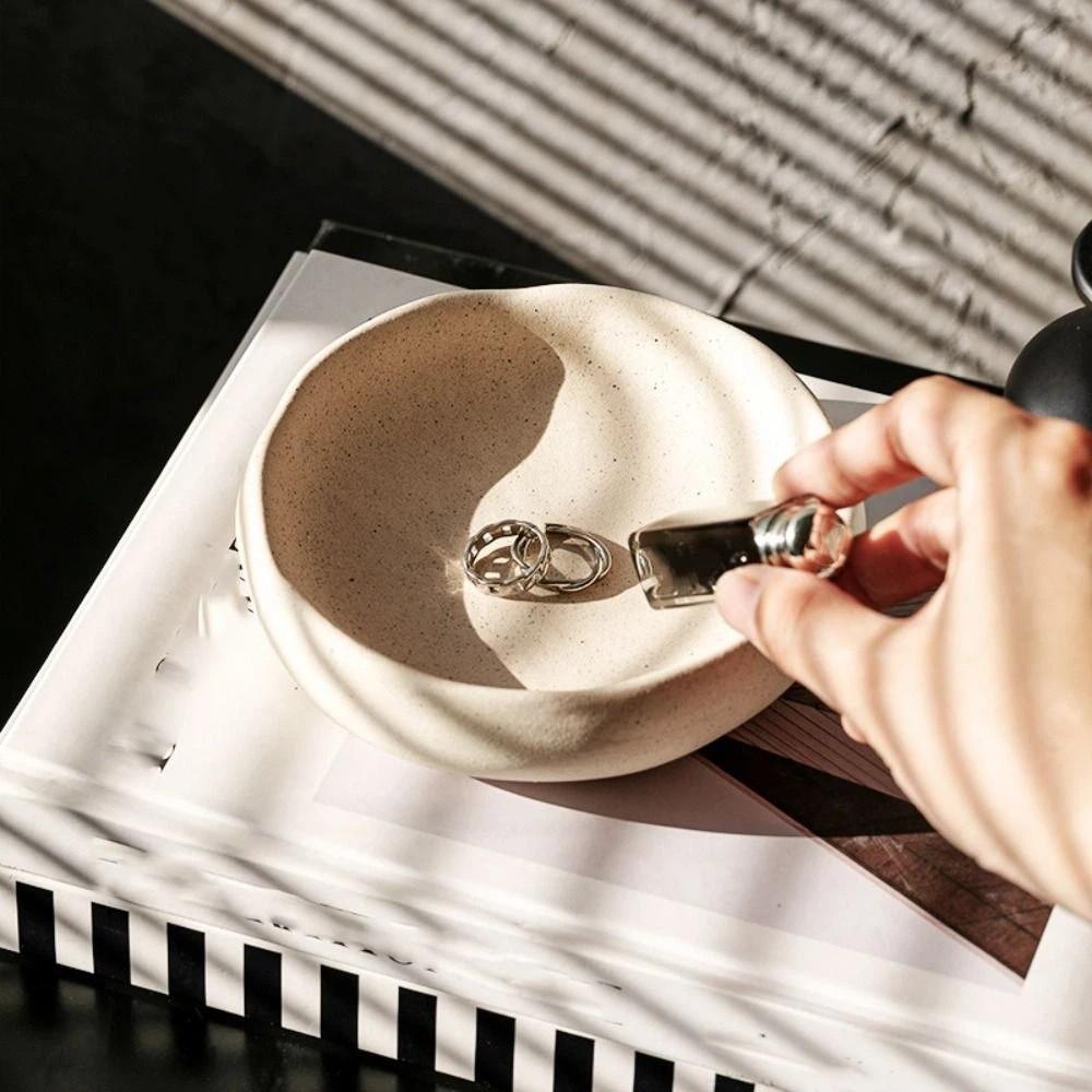 Necklace Jewelry Display Stand Rings Jewelry Display Rack Durable Ceramics Jewelry Tray  Women